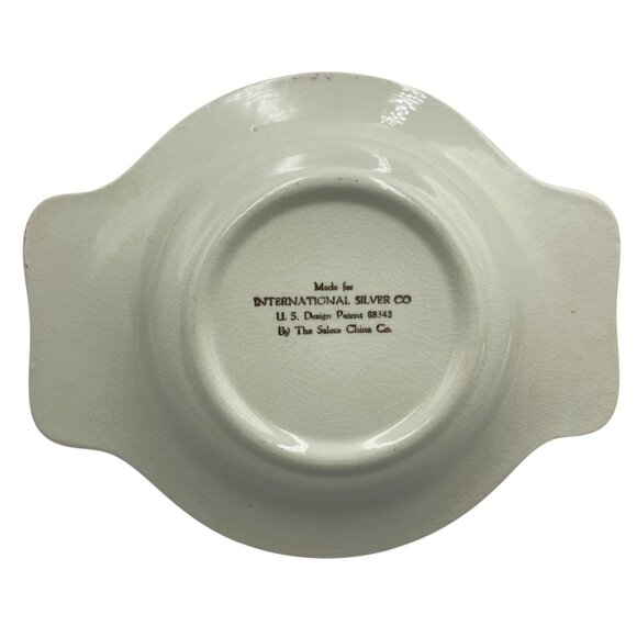 Vintage International Silver Co Baby Feeding Dish By Salem China Co - Picture 5 of 16